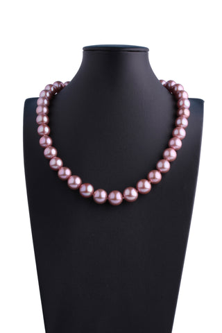 AA+ Grade 11.6-13.1mm Freshwater Edison Pearl Necklace