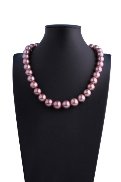 AA+ Grade 11.0-14.0mm Freshwater Edison Pearl Necklace - Luna Piena 悅緣珍珠專門店