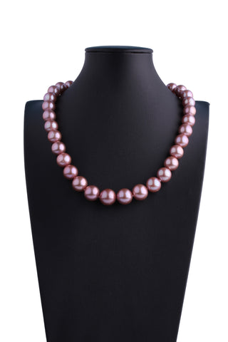 AA Grade 11.6-14.1mm Freshwater Edison Pearl Necklace