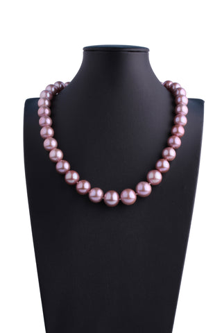 AA+ Grade 11.6-13.8mm Freshwater Edison Pearl Necklace