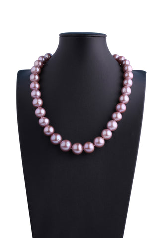 AA+ Grade 11.0-14.0mm Freshwater Edison Pearl Necklace