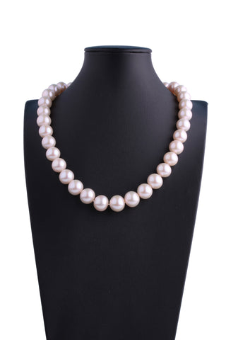 AAAA Grade 11.7-13.9mm Freshwater Edison Pearl Necklace