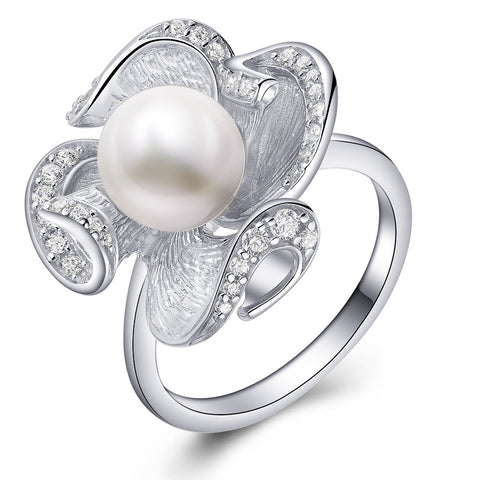 Freshwater Pearl Sterling Silver Ring