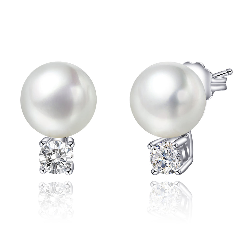 Freshwater Pearl Sterling Silver Earrings - Luna Piena 悅緣珍珠專門店