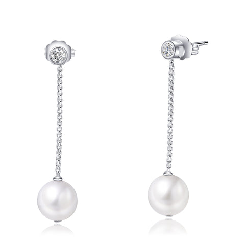 Freshwater Pearl Sterling Silver Earrings