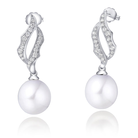 Freshwater Pearl Sterling Silver Earrings