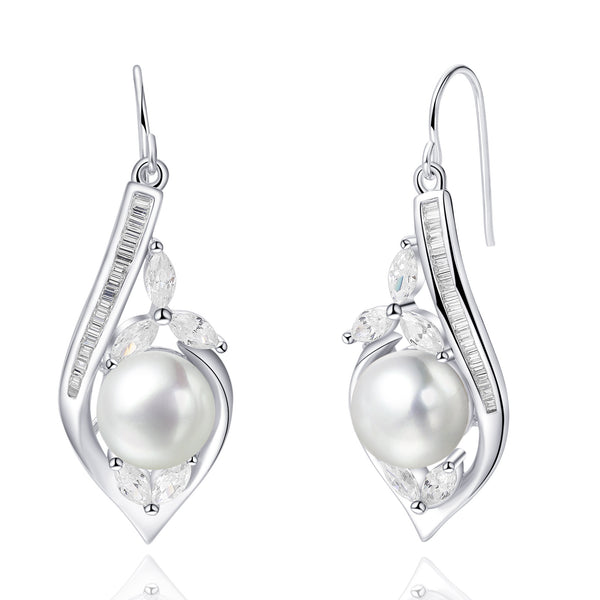 Freshwater Pearl Sterling Silver Earrings - Luna Piena 悅緣珍珠專門店