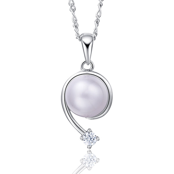 Freshwater Pearl Sterling Silver Pendant - Luna Piena 悅緣珍珠專門店
