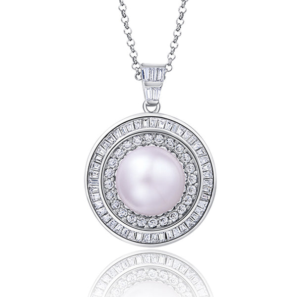 South Sea Pearl Sterling Silver Pendant - Luna Piena 悅緣珍珠專門店