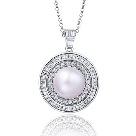 South Sea Pearl Sterling Silver Pendant