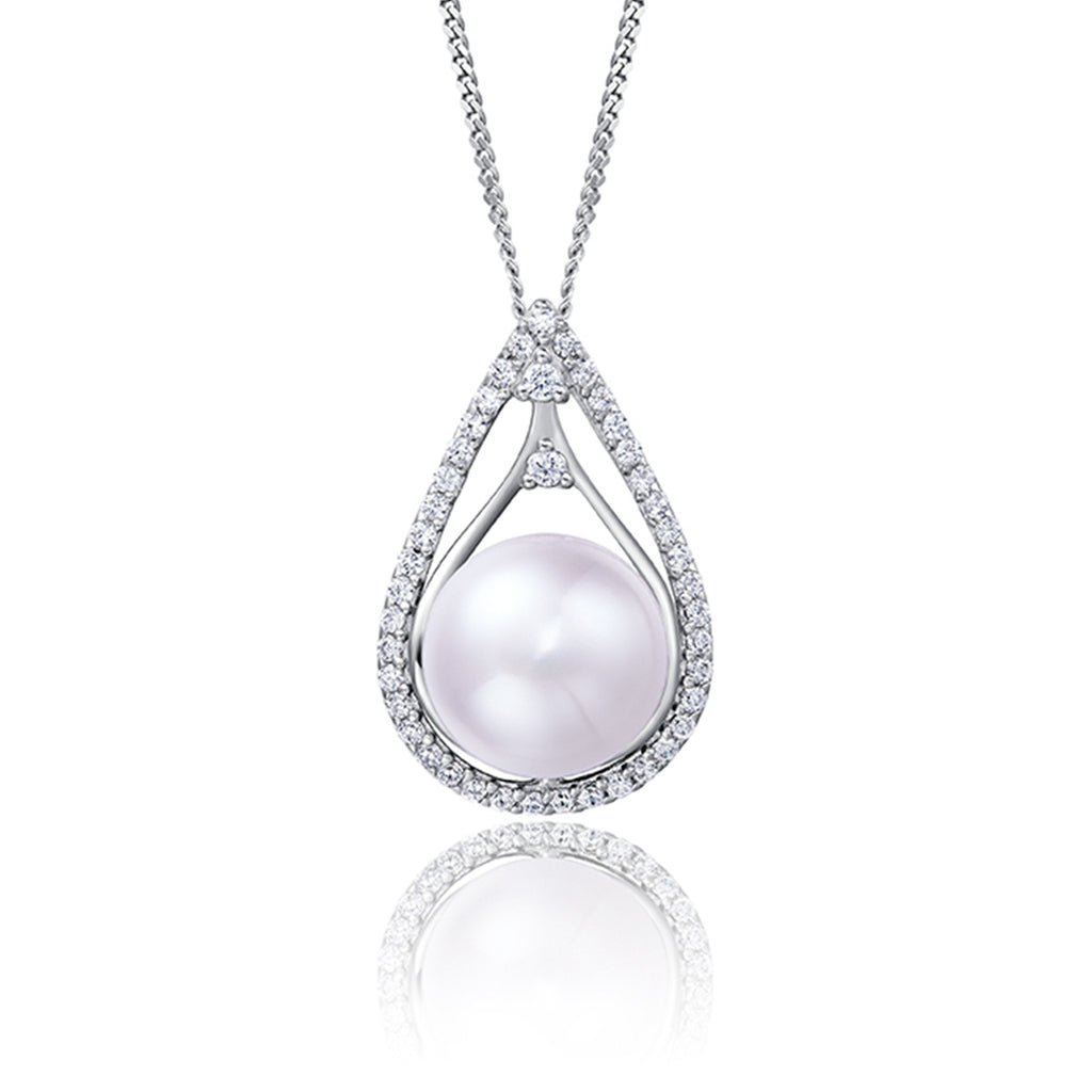 Freshwater Pearl Sterling Silver Pendant - Luna Piena 悅緣珍珠專門店
