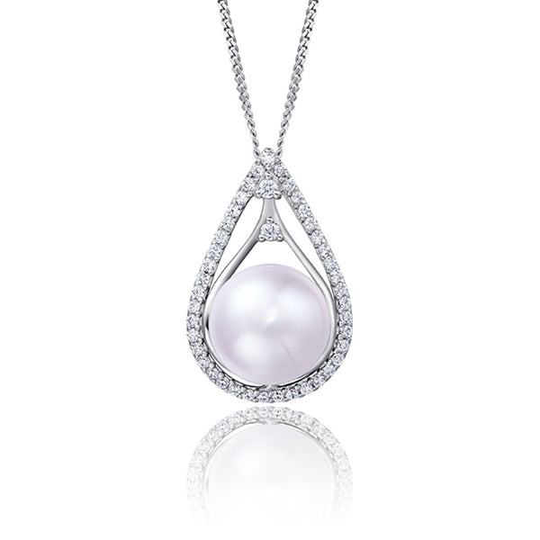 Freshwater Pearl Sterling Silver Pendant - Luna Piena 悅緣珍珠專門店