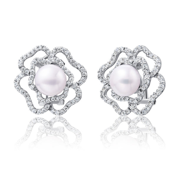 Freshwater Pearl Sterling Silver Earrings - Luna Piena 悅緣珍珠專門店