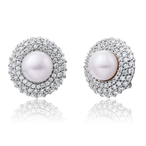 Freshwater Pearl Sterling Silver Earrings