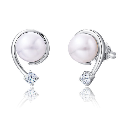 Freshwater Pearl Sterling Silver Earrings