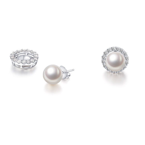 Freshwater Pearl Sterling Silver Earrings - Luna Piena 悅緣珍珠專門店