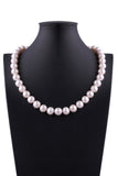 10-10.5mm Round Shape White Color Freshwater Pearl Necklace - Luna Piena 悅緣珍珠專門店