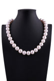 12.5-13mm Round Shape White Color Freshwater Pearl Necklace - Luna Piena 悅緣珍珠專門店