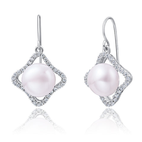 Freshwater Pearl Sterling Silver Earrings