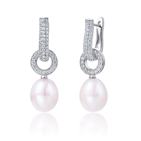 Freshwater Pearl Sterling Silver Earrings