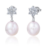 Freshwater Pearl Sterling Silver Earrings - Luna Piena 悅緣珍珠專門店