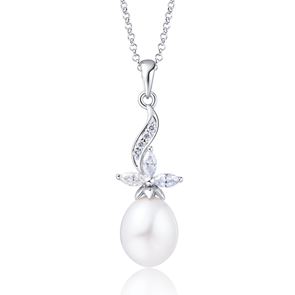 Freshwater Pearl Sterling Silver Pendant - Luna Piena 悅緣珍珠專門店