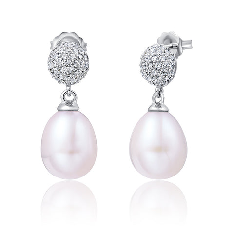 Freshwater Pearl Sterling Silver Earrings