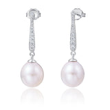 Freshwater Pearl Sterling Silver Earrings - Luna Piena 悅緣珍珠專門店