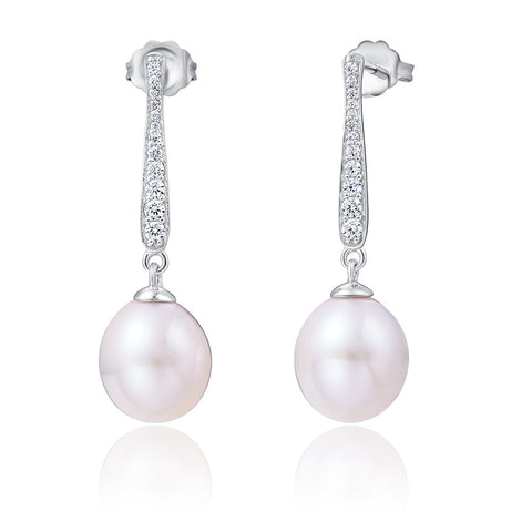 Freshwater Pearl Sterling Silver Earrings