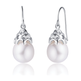 Freshwater Pearl Sterling Silver Earrings - Luna Piena 悅緣珍珠專門店